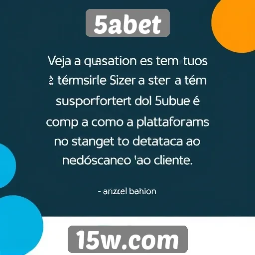 Feedback dos usuários sobre o suporte do 5abet