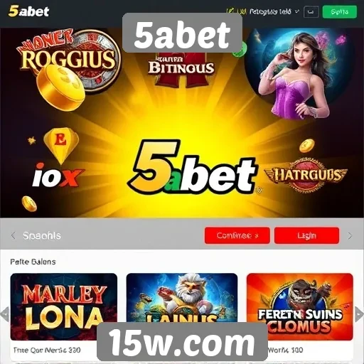 Variedade de jogos disponíveis no 5abet